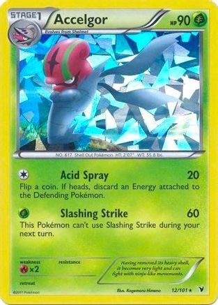Accelgor - 12/101 (Cracked Ice Holo) (12) [Deck Exclusives] Holofoil