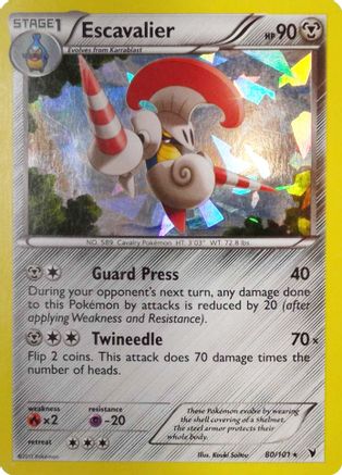 Escavalier - 80/101 (Cracked Ice Holo) (80) [Deck Exclusives] Holofoil