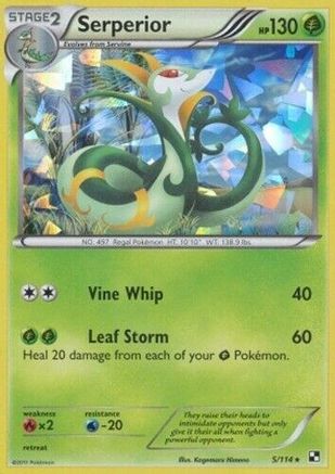 Serperior - 5/114 (Cracked Ice Holo) (5) [Deck Exclusives] Holofoil