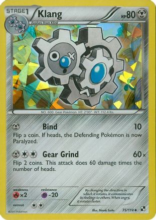 Klang - 75/114 (Cracked Ice Holo) (75) [Blister Exclusives] Reverse Holofoil