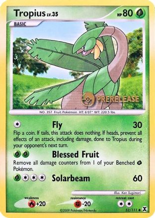 Tropius - 52/111 (Prerelease) (52) [Nintendo Promos]