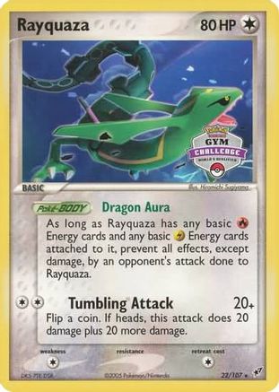 Rayquaza - 22/107 (2004-2005 Gym Challenge) (22) [League & Championship Cards]