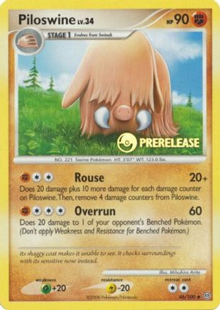 Piloswine - 46/100 (Prerelease) (46) [Nintendo Promos]