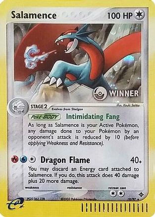 Salamence - 19/97 (e-League) [Winner] (19) [Nintendo Promos] Holofoil