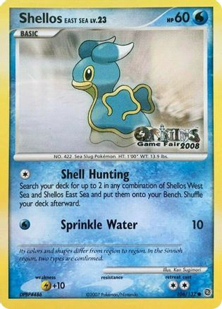 Shellos East Sea - 106/132 (Origins Game Fair 2008) (106) [Nintendo Promos]