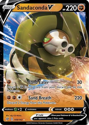 Sandaconda V (108) [SWSH02: Rebel Clash] Holofoil