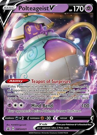 Polteageist V - SWSH021 (SWSH021) [SWSH: Sword & Shield Promo Cards] Holofoil