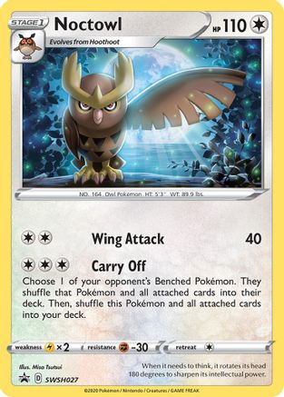 Noctowl - SWSH027 (SWSH027) [SWSH: Sword & Shield Promo Cards] Holofoil