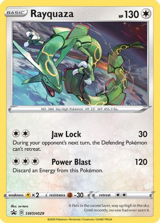 Rayquaza - SWSH029 (SWSH029) [SWSH: Sword & Shield Promo Cards] Holofoil