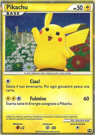 Pikachu (Italian) (PW) [Pikachu World Collection Promos] Holofoil