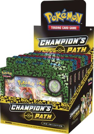Pokemon Champion's Path Pin Collection Display: Turffield, Hulbury, & Motostoke Gyms