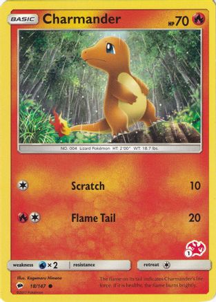 Charmander - 18/147 (#1 Charizard Stamped) (18) [Battle Academy]