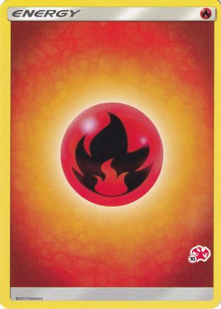 Fire Energy (#10 Charizard Stamped) () [Battle Academy]