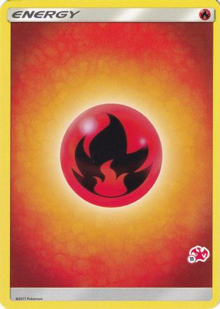 Fire Energy (#11 Charizard Stamped) () [Battle Academy]