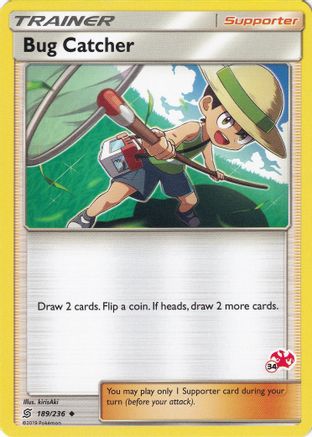 Bug Catcher - 189/236 (#34 Charizard Stamped) (189) [Battle Academy]
