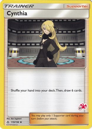Cynthia - 119/156 (#21 Charizard Stamped) (119) [Battle Academy]
