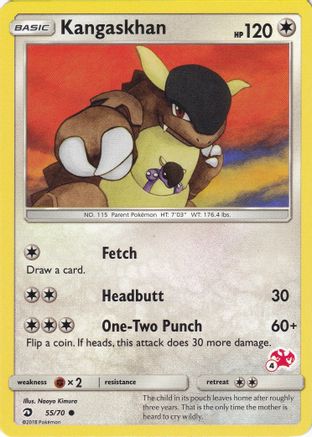 Kangaskhan - 55/70 (#4 Charizard Stamped) (55) [Battle Academy]