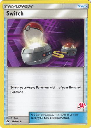 Switch - 132/149 (#40 Charizard Stamped) (132) [Battle Academy]