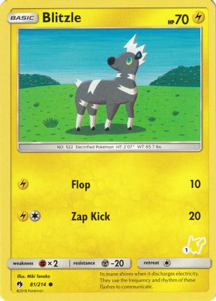 Blitzle - 81/214 (#1 Pikachu Stamped) (81) [Battle Academy]