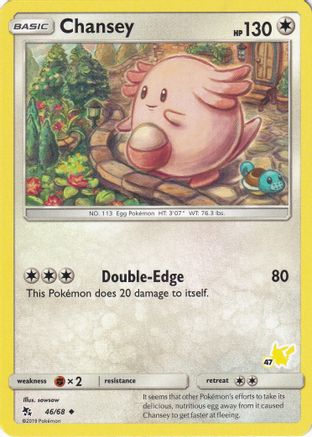 Chansey - 46/68 (#47 Pikachu Stamped) (46) [Battle Academy]