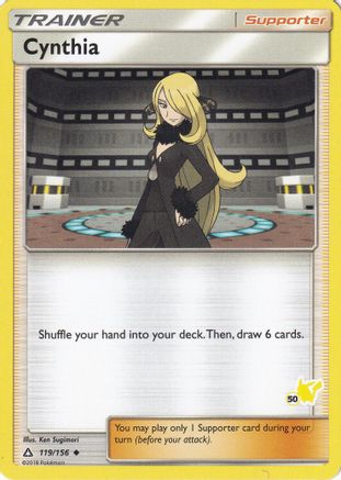 Cynthia - 119/156 (#50 Pikachu Stamped) (119) [Battle Academy]
