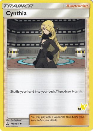 Cynthia - 119/156 (#59 Pikachu Stamped) (119) [Battle Academy]