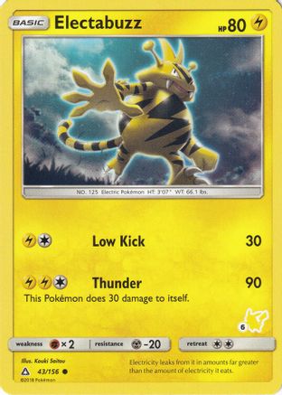 Electabuzz - 43/156 (#6 Pikachu Stamped) (43) [Battle Academy]