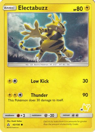 Electabuzz - 43/156 (#41 Pikachu Stamped) (43) [Battle Academy]
