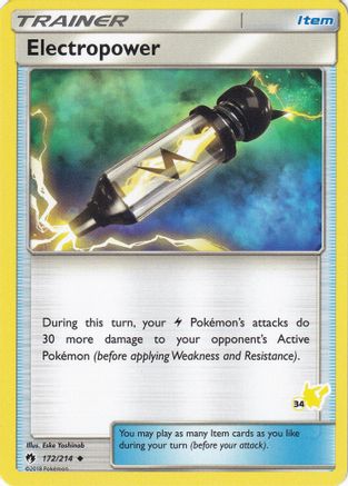 Electropower - 172/214 (#34 Pikachu Stamped) (172) [Battle Academy]
