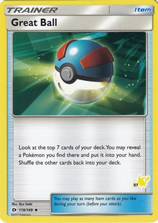 Great Ball - 119/149 (#57 Pikachu Stamped) (119) [Battle Academy]