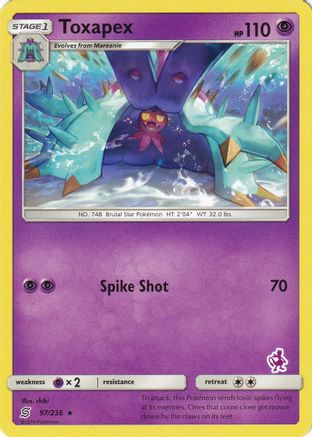 Toxapex - 97/236 (Mewtwo Stamped) (97) [Battle Academy]