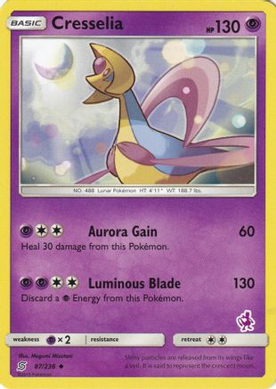 Cresselia - 87/236 (Mewtwo Stamped) (87) [Battle Academy]
