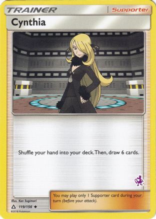 Cynthia - 119/156 (Mewtwo Stamped) (119) [Battle Academy]