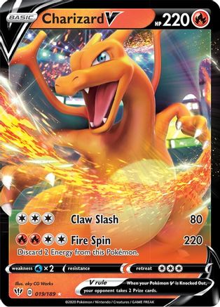 Charizard V (19) [SWSH03: Darkness Ablaze] Holofoil