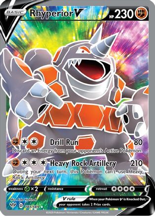 Rhyperior V (Full Art) (181) [SWSH03: Darkness Ablaze] Holofoil