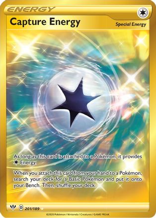 Capture Energy (Secret) (201) [SWSH03: Darkness Ablaze] Holofoil
