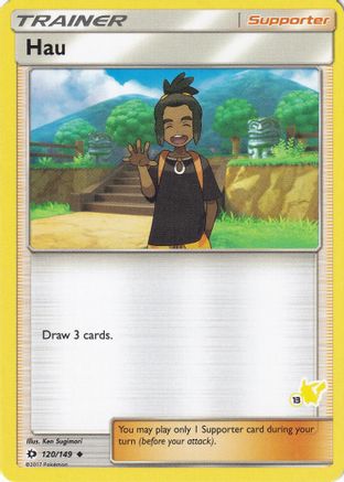 Hau - 120/149 (#13 Pikachu Stamped) (120) [Battle Academy]
