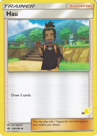 Hau - 120/149 (#42 Pikachu Stamped) (120) [Battle Academy]