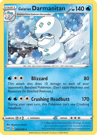 Galarian Darmanitan - 44/189 (Cracked Ice Holo) (44) [Deck Exclusives] Holofoil