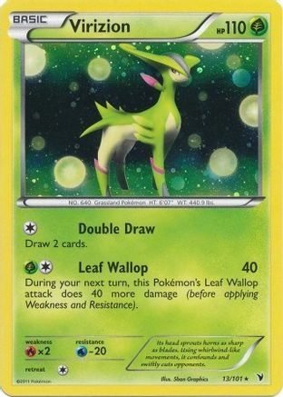 Virizion - 13/101 (Cosmos Holo) (13) [Blister Exclusives] Holofoil