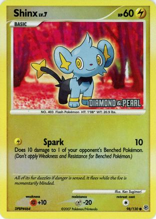 Shinx - 98/130 [Diamond & Pearl] (98) [Burger King Promos] Reverse Holofoil