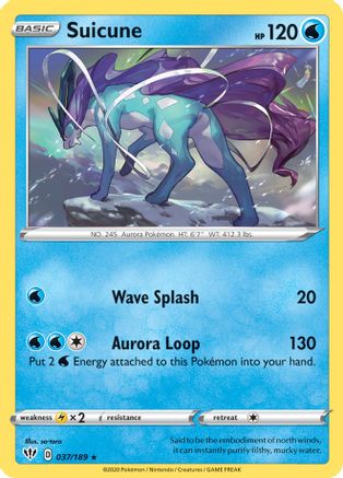 Suicune - 37/189 (37) [Deck Exclusives]