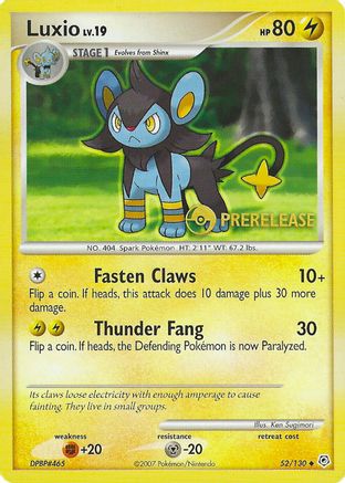 Luxio - 52/130 (Prerelease) (52) [Nintendo Promos]