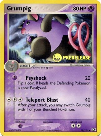Grumpig - 29/106 (Prerelease) (29) [Nintendo Promos]