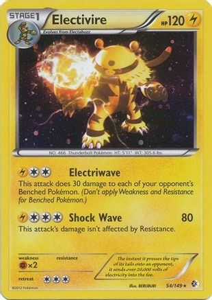Electivire - 54/149 (Cosmos Holo) (54) [Blister Exclusives] Holofoil