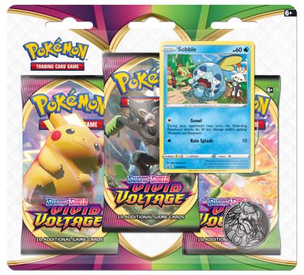 Pokemon Vivid Voltage 3 Pack Blister [Sobble]