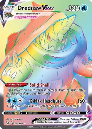Drednaw VMAX (Secret) (75) [Champion's Path] Holofoil