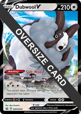 Dubwool V - SWSH049 (SWSH049) [Jumbo Cards] Holofoil