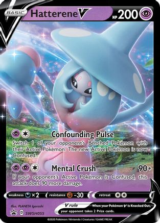 Hatterene V - SWSH055 (SWSH055) [SWSH: Sword & Shield Promo Cards] Holofoil