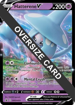 Hatterene V - SWSH055 (SWSH055) [Jumbo Cards] Holofoil